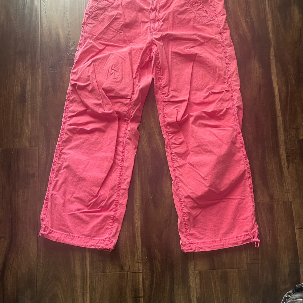 American Eagle Outfitters Kids Bright Pink Cargo Pants